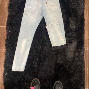 Levi's Blue Straight Leg Pants Classic Fit